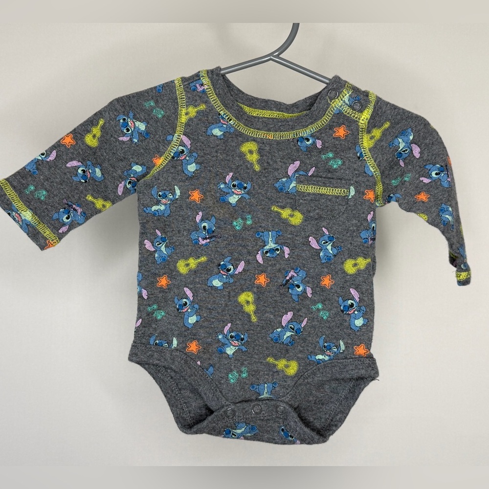Disney Store Stitch Baby Bodysuit Cuddly Lilo & Stitch size 3-6 months